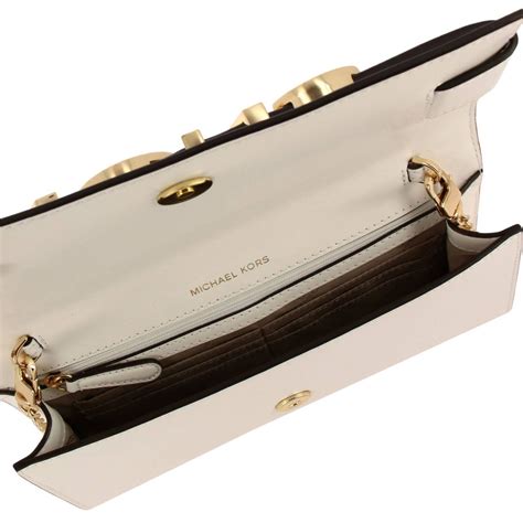 michael kors clutch schwarz glitzer|michael kors women's white clutch.